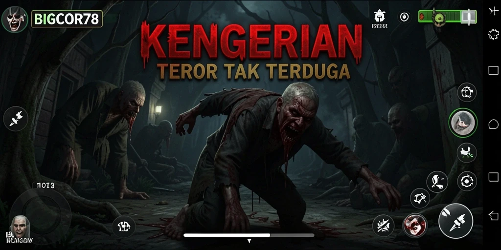 Gameplay menegangkan dengan suasana yang mencekam di BIGCOR78.