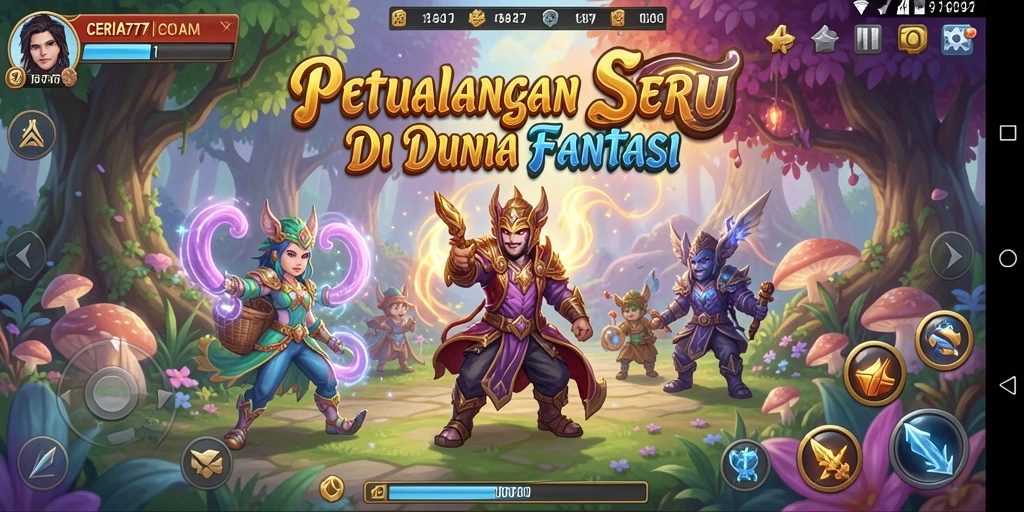 Tampilan gameplay seru di dunia petualangan CERIA777.