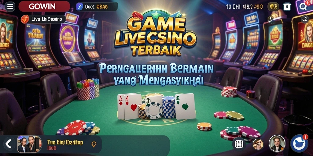 Gameplay GOWIN yang mengasyikkan di Live Casino.