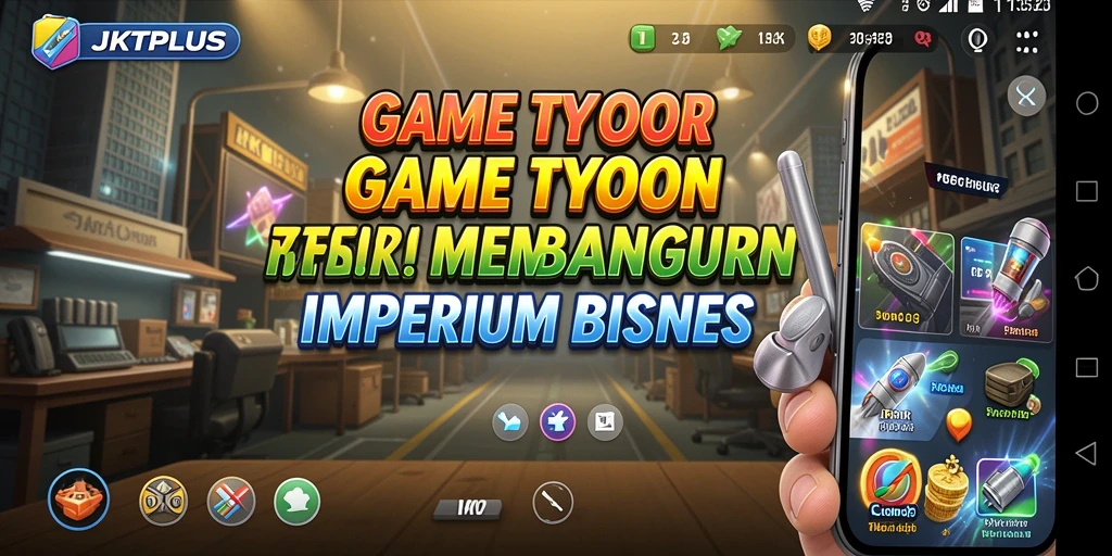 Tampilan gameplay menarik dari JKTPLUS yang menampilkan kebangkitan bisnis.