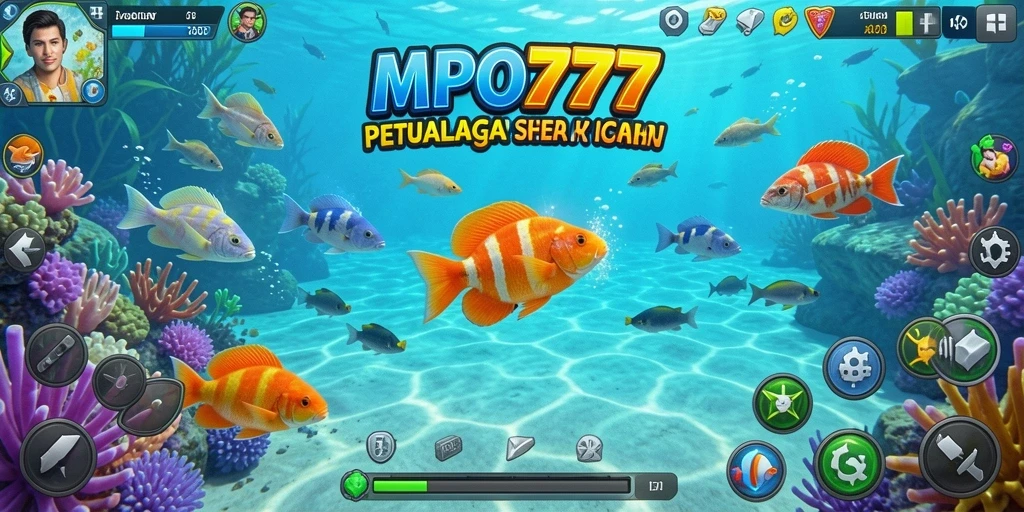 Gameplay seru menembak ikan berwarna-warni di MPO777.
