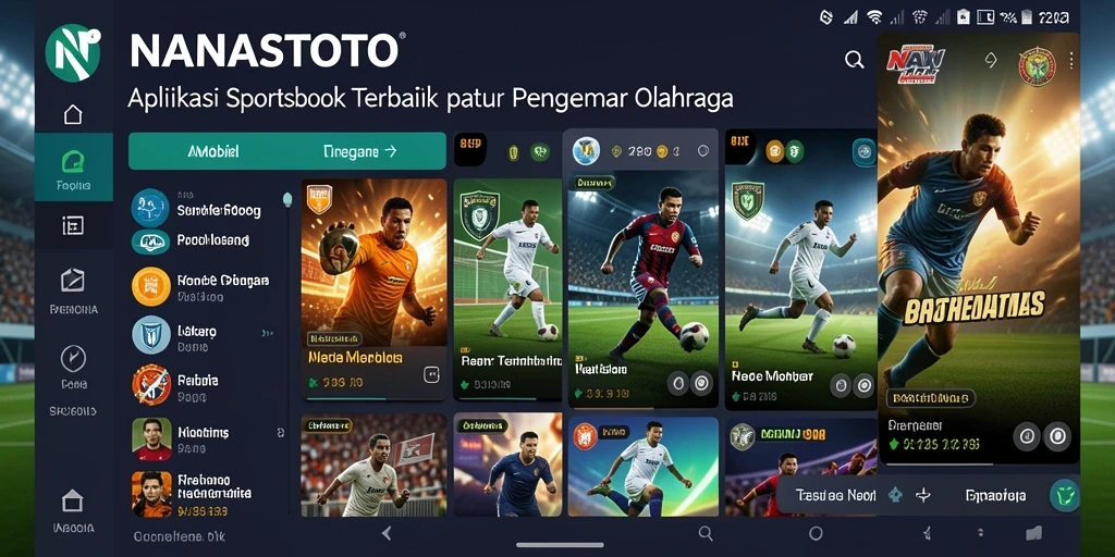 Screenshot gameplay NANASTOTO menampilkan taruhan olahraga yang seru.