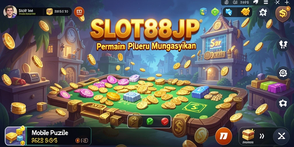 Tampilan gameplay yang mendebarkan dari game Puzzle SLOT88JP.