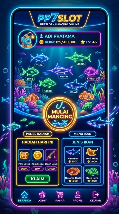 Pengaturan dan akses cepat di aplikasi pp7slot.